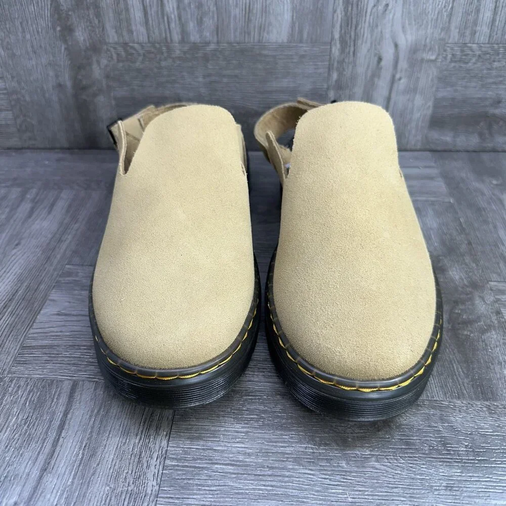 Dr. Marten's Carlson Men's size 10 Savannah Tan Sling Back Mule - Picture 4 of 9